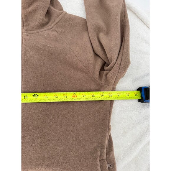 Calvin Klein Performance Women's Brown Active Tech Fleece Mock-Neck Jacket - Picture 5 of 10